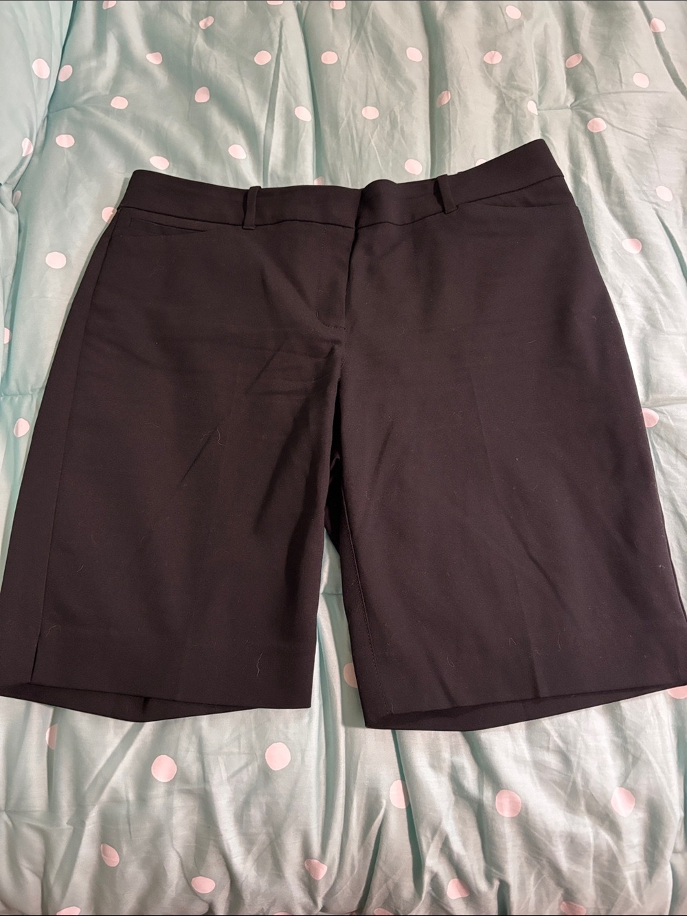 White House Black Market Black Tailored Bermuda Shorts